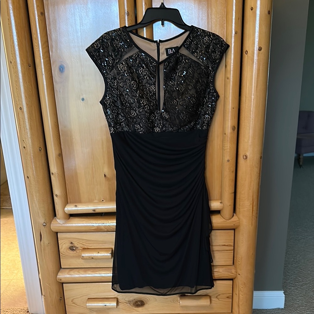 Elegant Black Sequin Dress